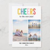 JUICHEN Kleurrijke Nieuwjaarsfoto Feestdagenkaart (Voorkant)