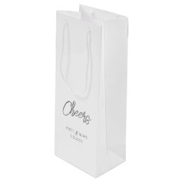 JUICHEN Trouwdatum Koppel NAMEN Modern Minimalist Wijn Cadeautas