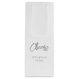 JUICHEN Trouwdatum Koppel NAMEN Modern Minimalist Wijn Cadeautas