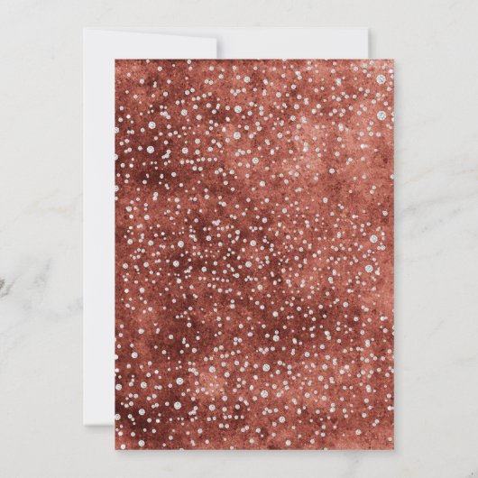 Juichen voor het Nieuwjaar Gold Foil Diamonds Part Kaart (Achterkant)