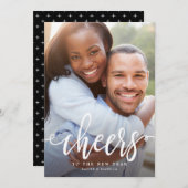 Juicht aan de Vakantie van de Foto van het Feestdagenkaart (Voorkant / Achterkant)