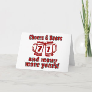 Juicht en Bieren 77 Design van de Verjaardag toe Kaart