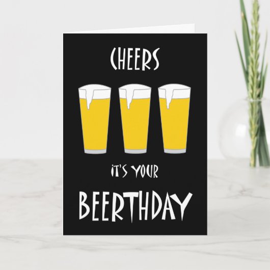 Juicht het is Uw Kaart Beerthday toe (Voorkant)