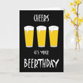 Juicht het is Uw Kaart Beerthday toe (Gele Bloem)