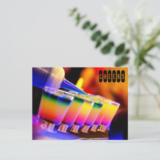 Juicht toe briefkaart (Staand voorkant)