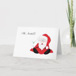Juicht van dronken santa toe feestdagen kaart
