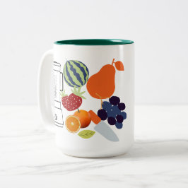 Juicing Tweekleurige Koffiemok