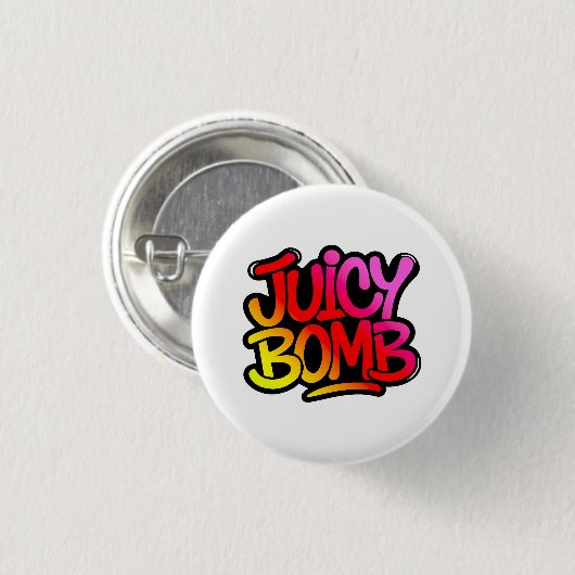 Juicy bomb  ronde button 3,2 cm (Voorkant /achterkant)