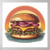 Juicy Burger Delight Poster (Voorkant)