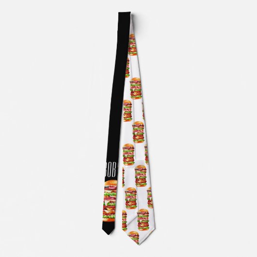 Juicy Burger Stropdas (Achterkant)