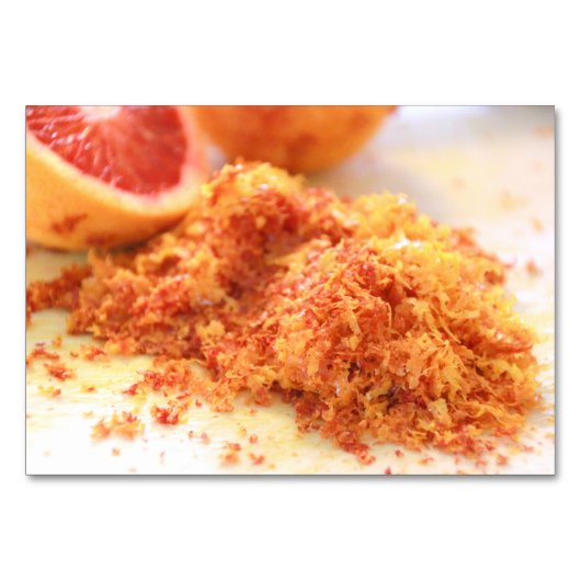 Juicy Citrus Bloed Sinaasappels en Zest Kaart (Voorkant)