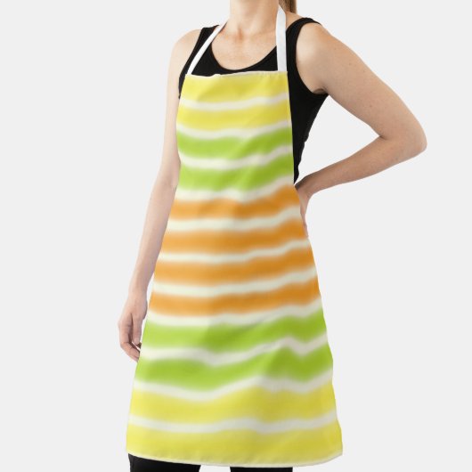 Juicy Citrus lemon Limoen en Oranje strepen Schort (Insitu)