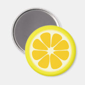 Juicy Citrus Lemon Tropical Fruit Slice Kitchen Magneet (Voorkant / Achterkant)