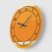 Juicy Citrus Sinaasappel Fruit Slice Colors Grote Klok (Hoek)