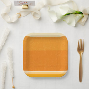 Juicy Citrus Sinaasappel Fruit Slice Colors Papieren Bordje