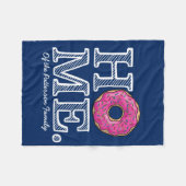 Juicy Delicious Pink Doughnut House Warmer Fleece Deken (Voorkant (Horizontaal))