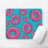 Juicy Delicious Pink Sprinsed Donut Muismat (Met muis)