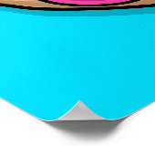 Juicy Delicious Pink Sprinsed Donut Poster (Hoek)