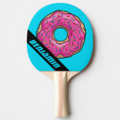 Juicy Delicious Pink Sprinsed Donut Tafeltennisbatje (Voorkant)