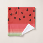 Juicy Delicious Ripe Watermelon met zaadontwerp Bad Handdoek (Wasdoekje)