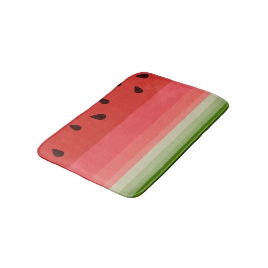 Juicy Delicious Ripe Watermelon met zaadontwerp Badmat (Gekanteld)