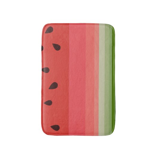 Juicy Delicious Ripe Watermelon met zaadontwerp Badmat (Voorkant Verticaal)