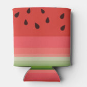 Juicy Delicious Ripe Watermelon met zaadontwerp Blikjeskoeler (Achterkant)