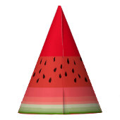Juicy Delicious Ripe Watermelon met zaadontwerp Feesthoedjes (Achterkant)
