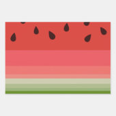 Juicy Delicious Ripe Watermelon met zaadontwerp Inpakpapier Vel (Voorkant 2)