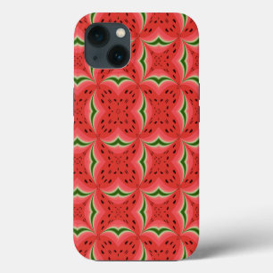 Juicy Delicious Ripe Watermelon met zaadontwerp iPhone 13 Hoesje
