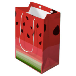 Juicy Delicious Ripe Watermelon met zaadontwerp Medium Cadeauzakje