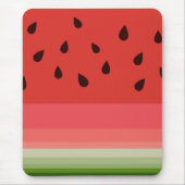 Juicy Delicious Ripe Watermelon met zaadontwerp Muismat (Voorkant)