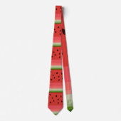 Juicy Delicious Ripe Watermelon met zaadontwerp Stropdas (Voorkant)