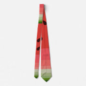 Juicy Delicious Ripe Watermelon met zaadontwerp Stropdas (Achterkant)