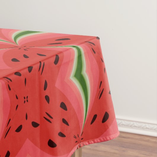 Juicy Delicious Ripe Watermelon met zaadontwerp Tafelkleed (Voorbeeld)