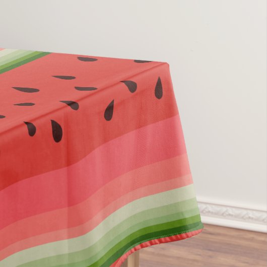 Juicy Delicious Ripe Watermelon met zaadontwerp Tafelkleed (Voorbeeld)