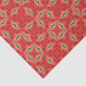 Juicy Delicious Ripe Watermelon met zaadontwerp Tissuepapier (Detail)