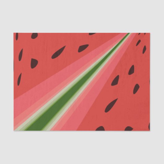 Juicy Delicious Ripe Watermelon met zaadontwerp Tissuepapier (Voorkant)