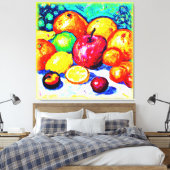 Juicy Delights Fruits. Bestel nu Canvas Afdruk (Insitu (Slaapkamer))
