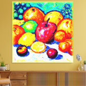 Juicy Delights Fruits. Bestel nu Canvas Afdruk (Insitu (Woonkamer))
