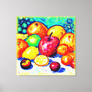 Juicy Delights Fruits. Bestel nu Canvas Afdruk