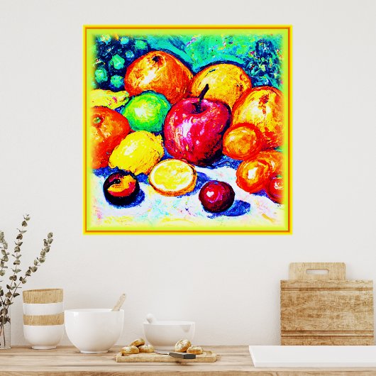 Juicy Delights Fruits. Bestel nu Poster (Keuken)