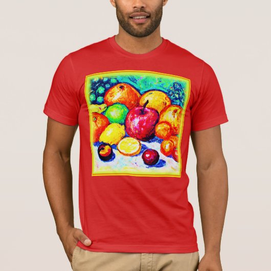 Juicy Delights Fruits. Bestel nu T-shirt (Voorkant)