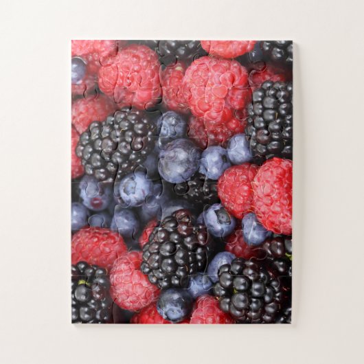 Juicy en Ripe Berry Fruit Medley Legpuzzel (Verticaal)