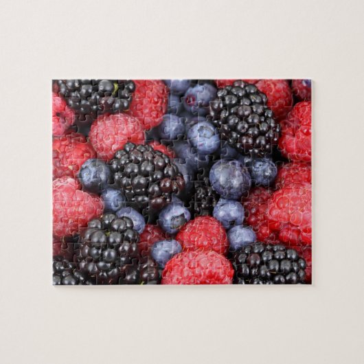 Juicy en Ripe Berry Fruit Medley Legpuzzel (Horizontaal)