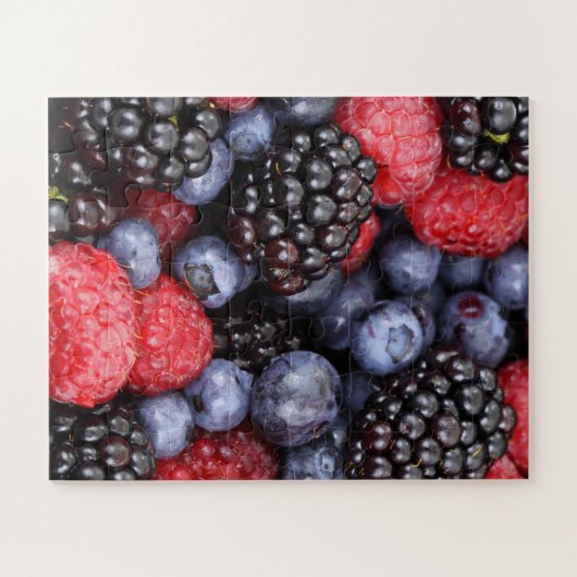 Juicy en Ripe Berry Fruit Medley Legpuzzel (Horizontaal)