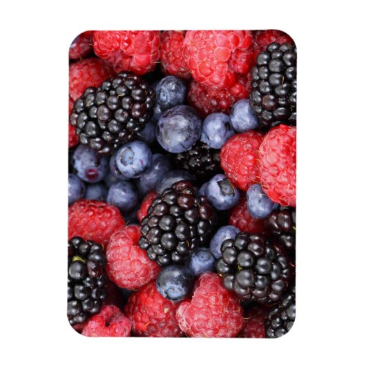Juicy en Ripe Berry Fruit Medley Magneet (Verticaal)