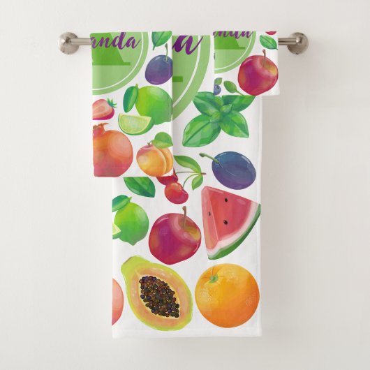 Juicy felle badhanddoekset voor fruit bad handdoek (Insitu)