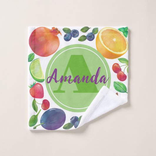 Juicy felle badhanddoekset voor fruit bad handdoek (Wasdoekje)