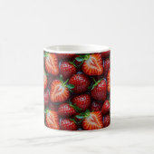 Juicy Fresh Red Strawberries Summer Fruit Pattern Koffiemok (Center)